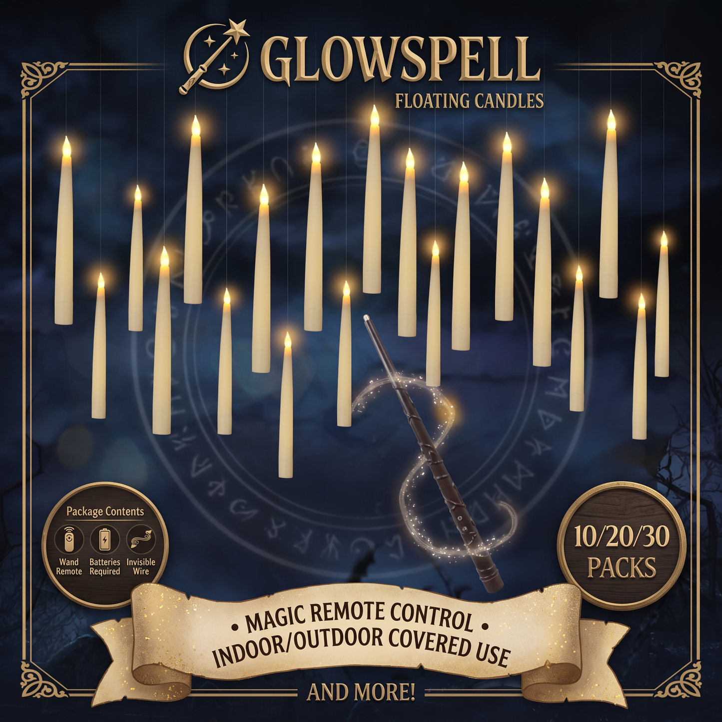 Glowspell™ Floating Flameless Candle
