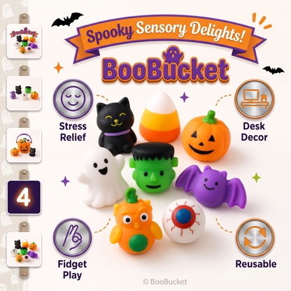 BooBucket™ Halloween Mochi Squishies